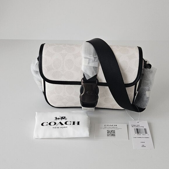 COACH league crossbody bag 19 in signature canvas - Picture 11 of 12